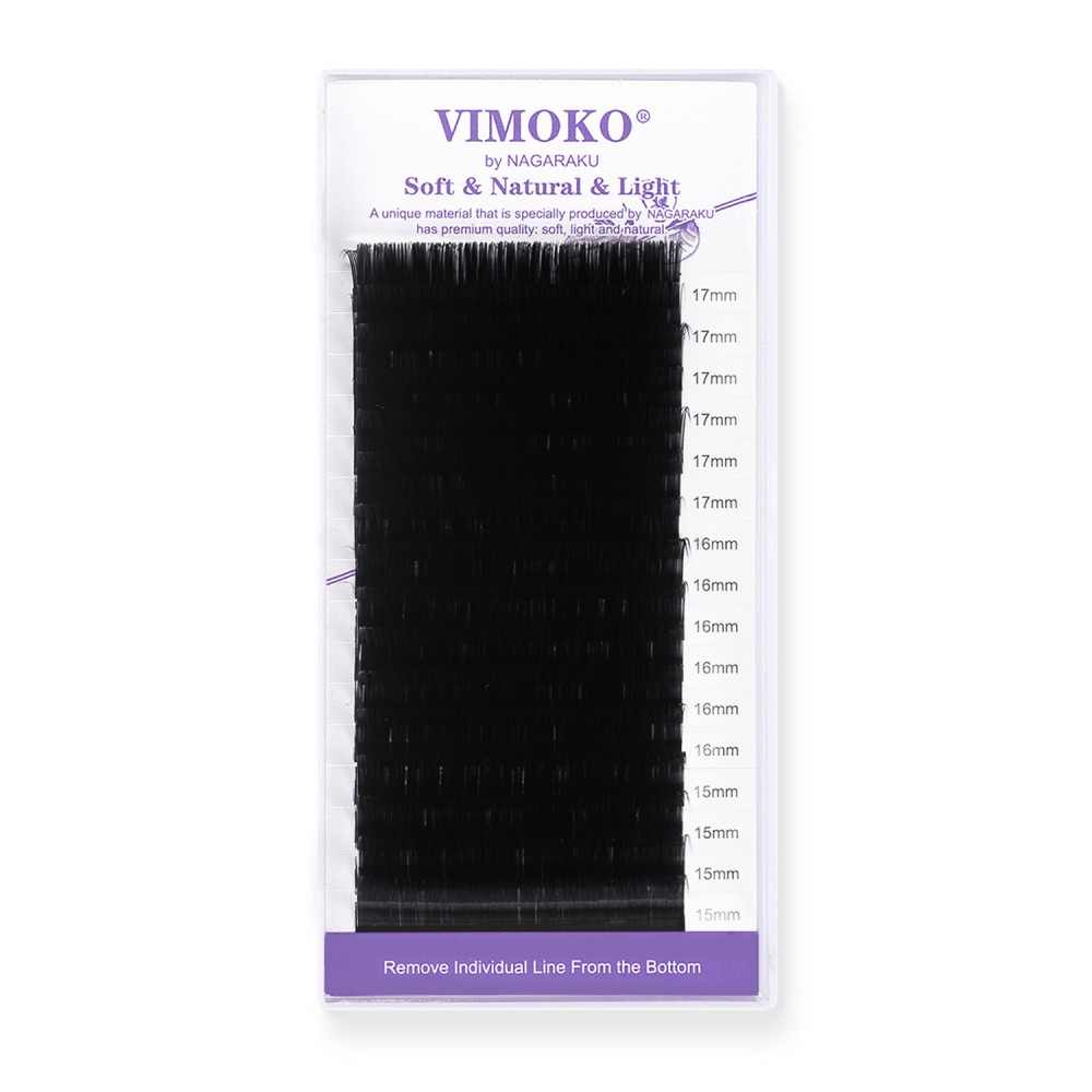 Extensii de gene Vimoko by Nagaraku D MIX lungimi mari 15-17mm
